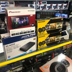 Pioneer alpine and kicker sound package