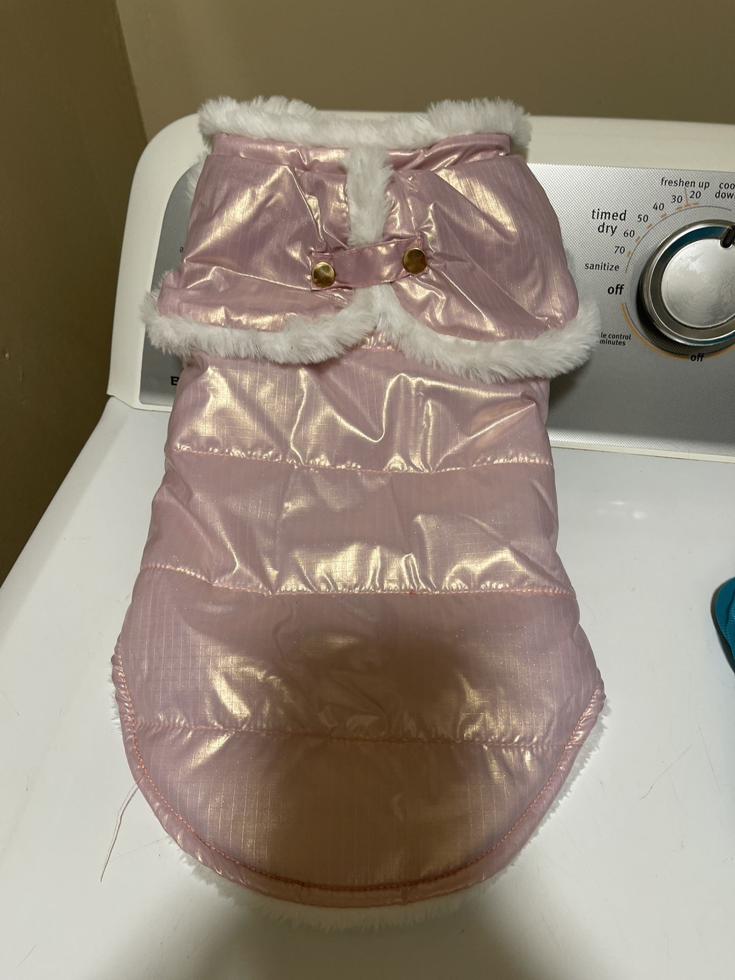 Medium dog coat with fur