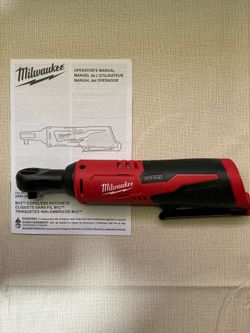 Milwaukee. M12 Lithium Ion Cordless 3/8” Ratchet (Tool Only). 2457-20.