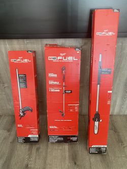 Milwaukee M18 16” Trimmer w/ Pole Saw & Brush Cutter Attachment (No Battery or Charger)