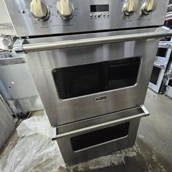 30" VIKING DOUBLE OVEN STAINLESS STEEL 