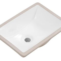 (17.7"X12.8")  Small Rectangle Undermount Bathroom Sink 
