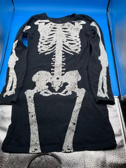 Topshop black white skeleton graphic print US6