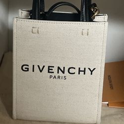 Givenchy Mini G-Tote linen crossbody bag