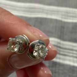 .70 David yurman platinum and diamond studs