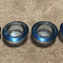 10 IKEA Blue Glass Votives