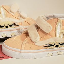 NEW Vans Velcro Bunny Carrots 9c Toddler Shoes