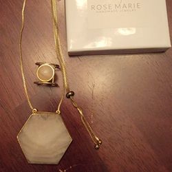 Rose Marie Handmade Crystal Jewlery Set