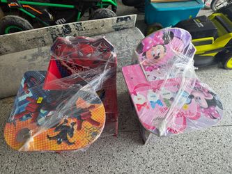Kids Mini Mouse and Spiderman Chairs. Good condition. $20 for both