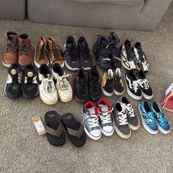 Used shoes: Nike Adidas Converse Vans