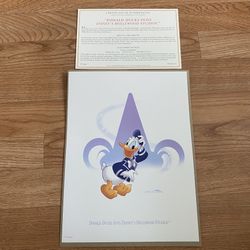 Donald Duck "Into Disney’s Hollywood Studios" Limited Edition Lithograph – COA Included