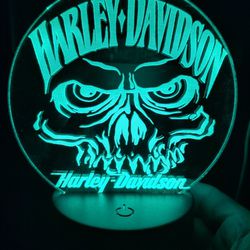 Harley Davidson Led Touch Lamp