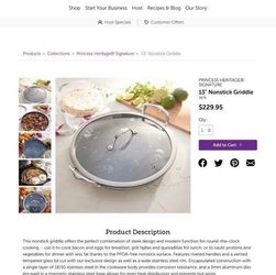 Princess House Non Stick Griddle