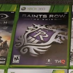 3 Xbox 360 Games Halo Saints Row Ghost Recon