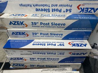 Azek post sleeves 39’  black