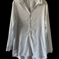 Striped Blue Women's Top