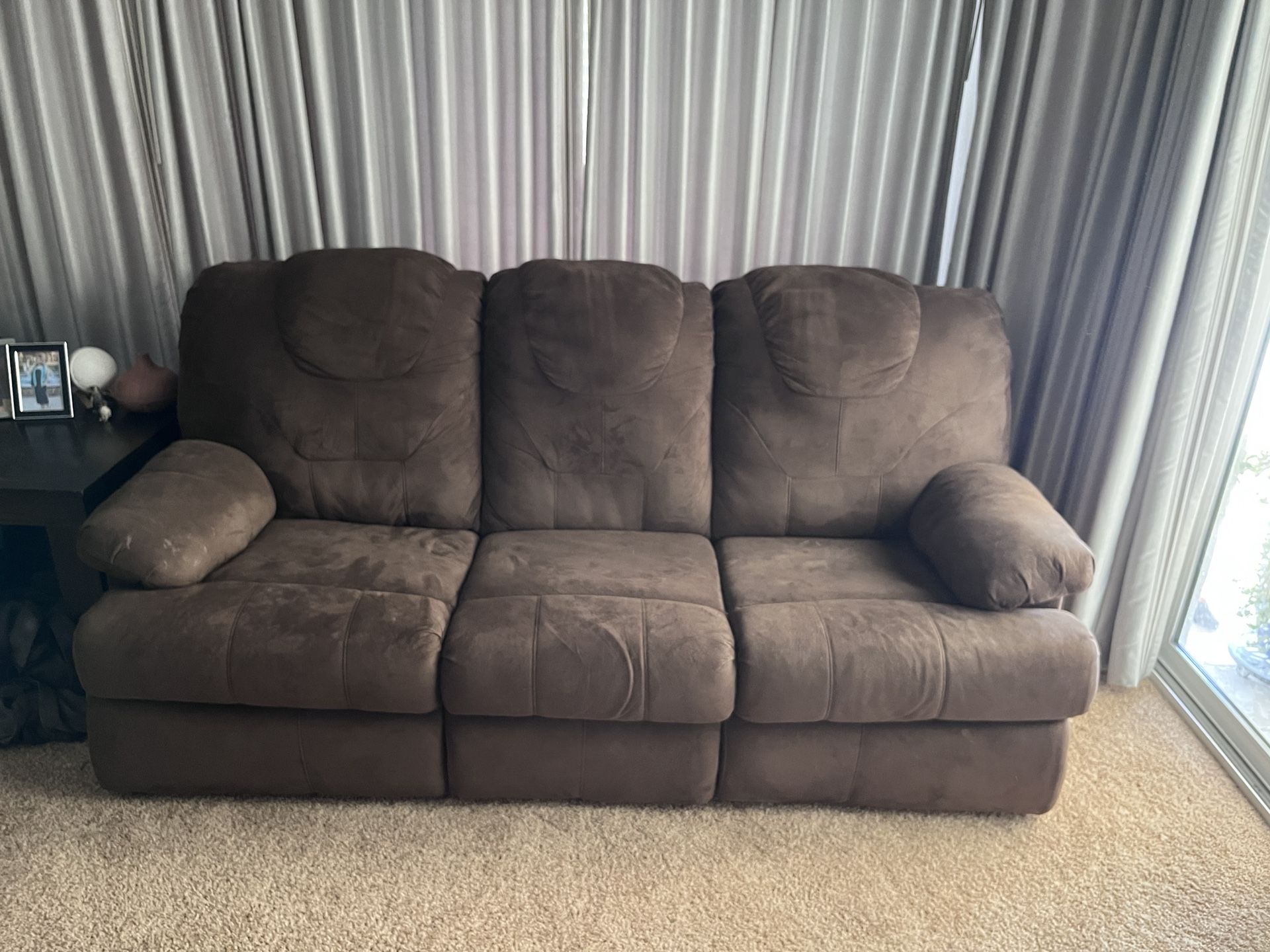 Chocolate Brown Microfiber Sofa Bed