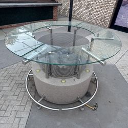Standing bar patio gas, fire pit