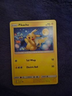 Pikachu 2019 card