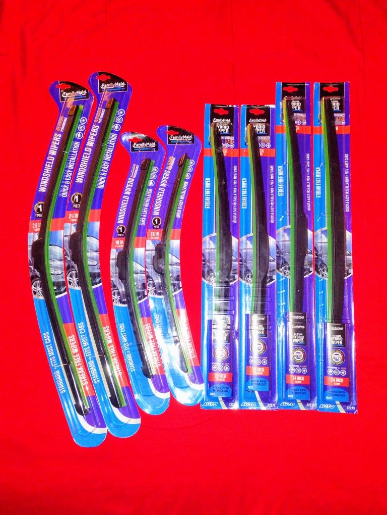 NEW hybrid all season windshield wiper 16" 18" 22" 24" 26" / nuevo limpiaparabrisas