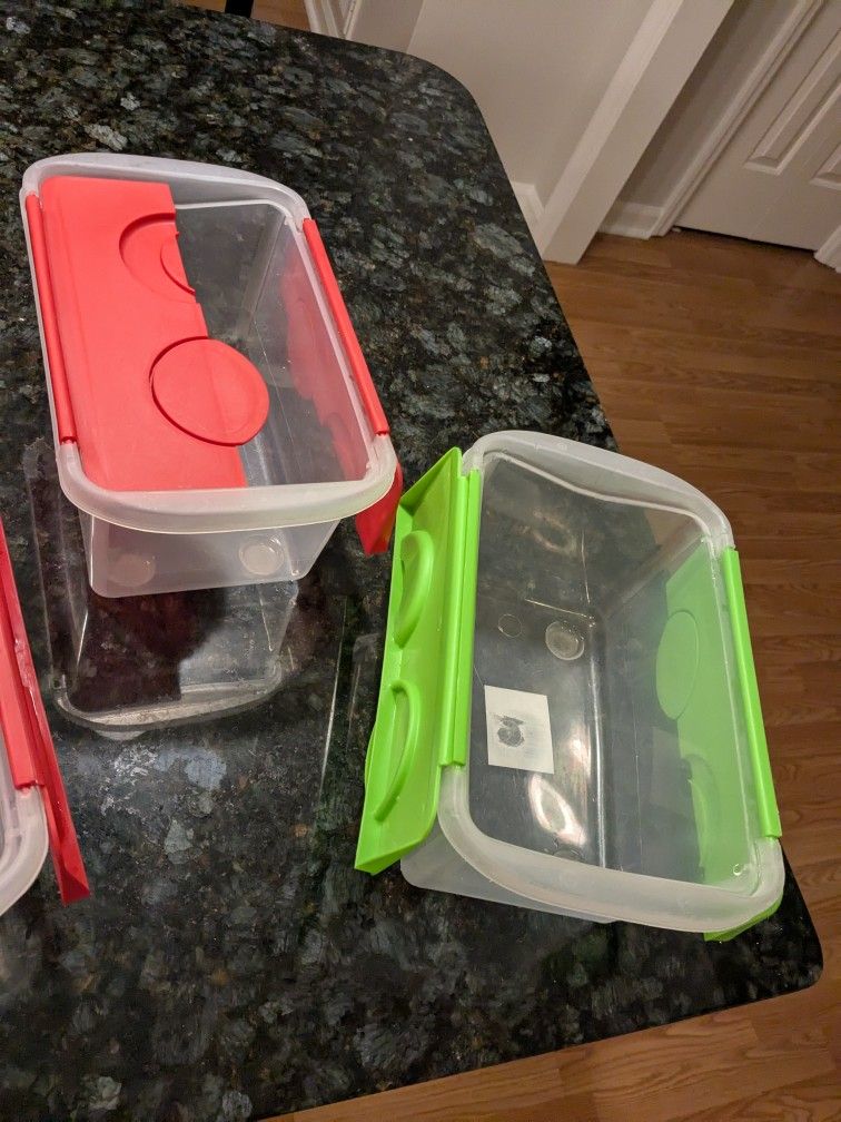 3 Plastic Containers