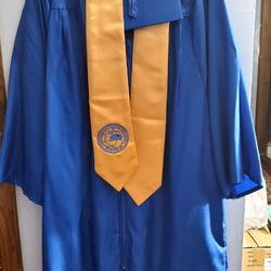 Graduation Gown, Hat - Height 5'3"