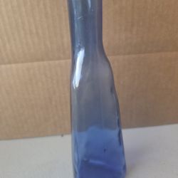 Vintage Cobalt Blue 3 Sided Vase