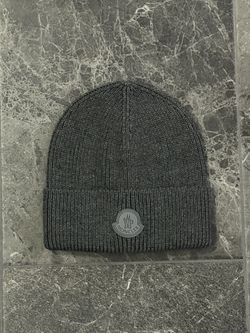 Grey Moncler Beanie Tonal