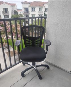 Mesh Office Chair 3-Paddle Computer Desk Chair w/Adjustable Seat Black