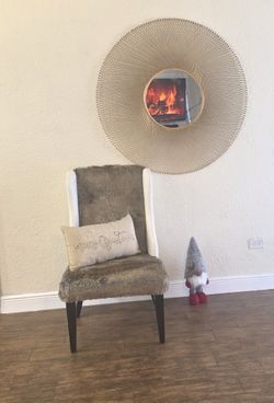 Modern Faux Fur Accent Chair – $375