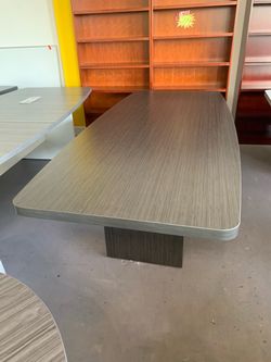 Conference table 42”x96” boat shape U.S.A. made
