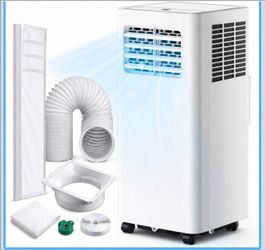 Portable Air Conditioners, 10,000 BTU 4-in-1 AC Unit, 450 Sq. Ft.
4 Modes (Cool, Dry, Fan, Sleep), 400 CFM, Remote & Panel Control, Easy Installation,
