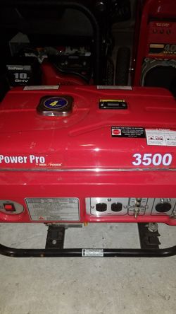 A.S.I.S POWER PRO GENERATOR 3500 WATTS IN WORKING CONDITIONS