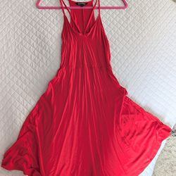 Express Red Skater Dress