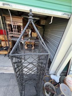 Wine Rack bottle holder pretty solid piece came from a nice house I dunno 100 bucks ?? OBO