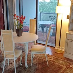 Vintage Kessler Dining Set &  Cabinet 1960's Iron Frame $1000obo