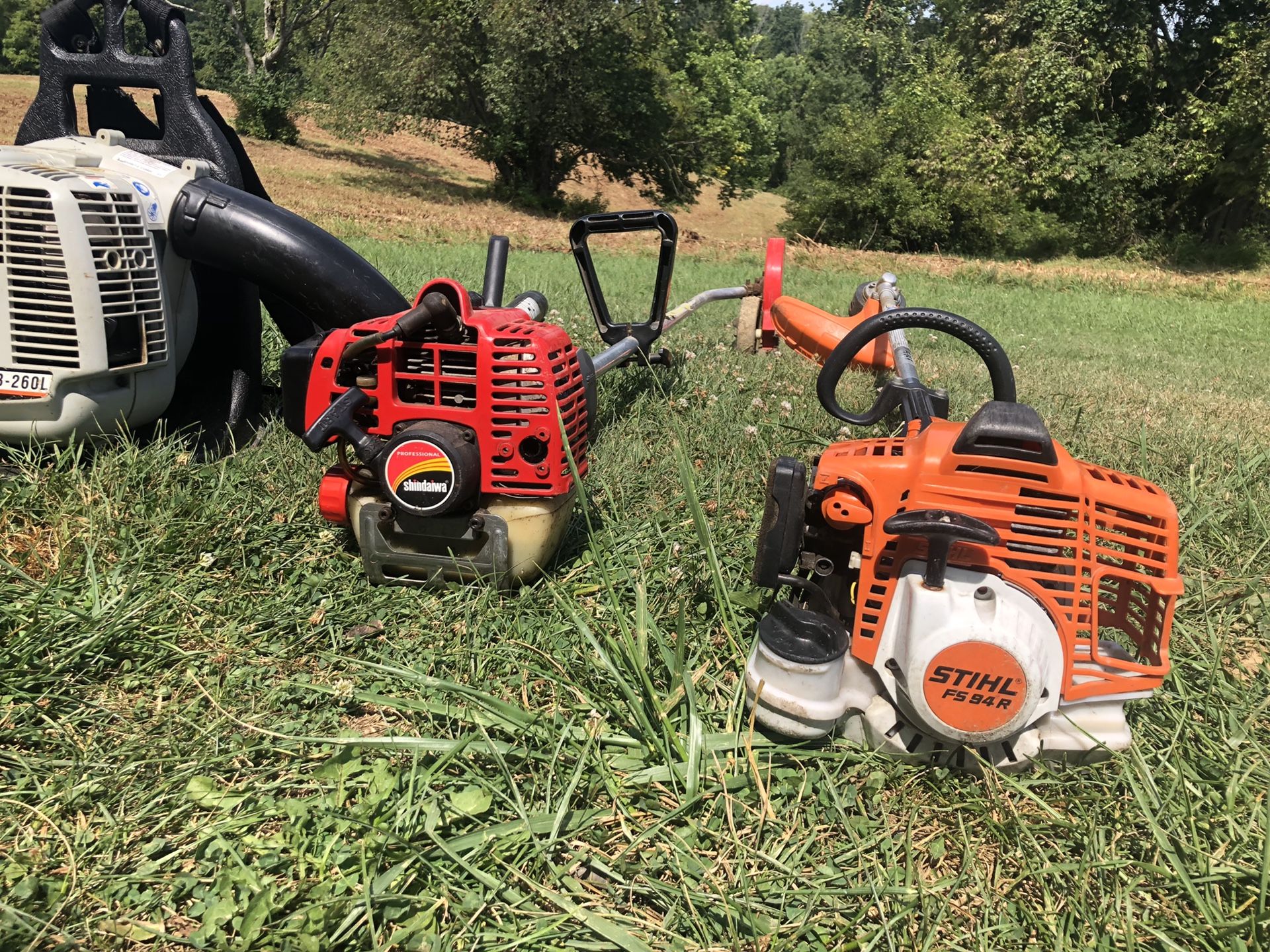 Landscaping equipment backpack blower, edger, weedeater trimmer Stihl