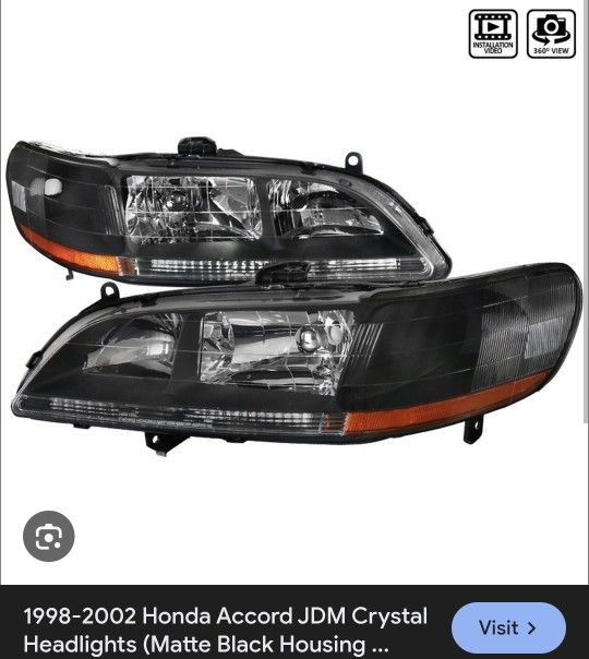 2000 Honda Accord Headlights 