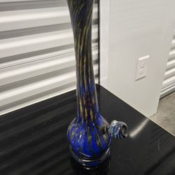 Unique Handcrafted Glass Flower Vase - $50
