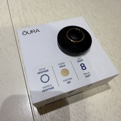 Oura Generation 3 Heritage Gold Smart Ring Size 8