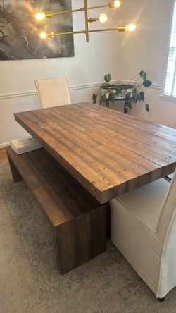 West Elm Dining Room Table (chairs included)