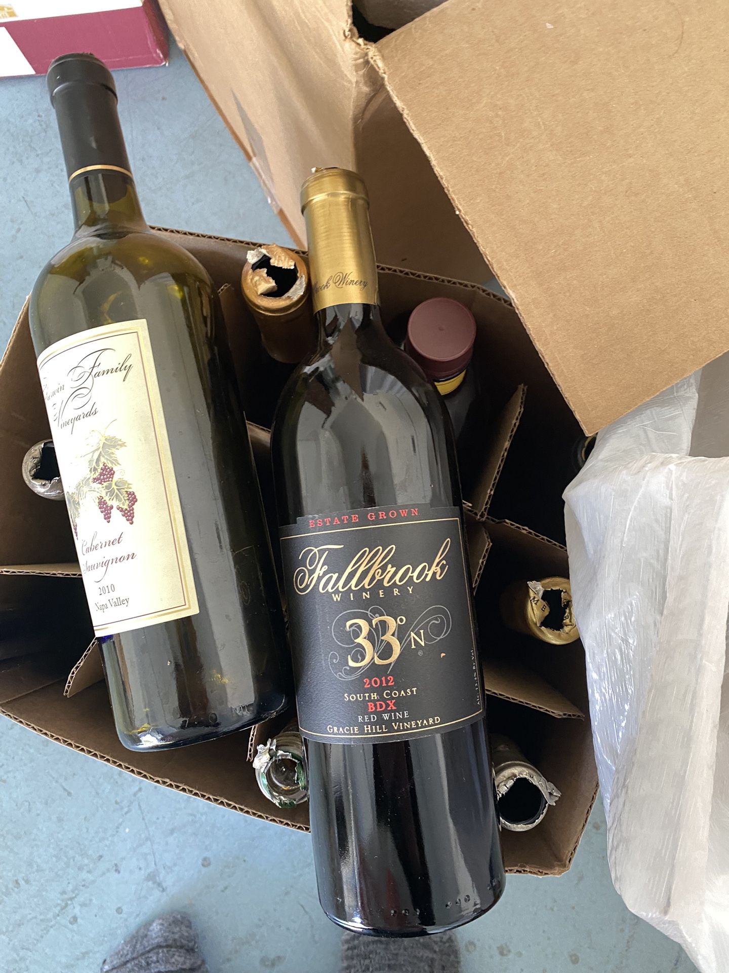 Empty Wine Bottles