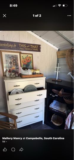 Vintage White chest