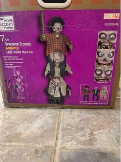 7.5ft. LED Zombie Stack Trio. New In Box