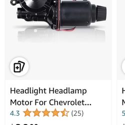 DCKING MOTOR Headlight Headlamp Motor For Chevrolet Corvette 1(contact info removed) Front Right Passenger Side