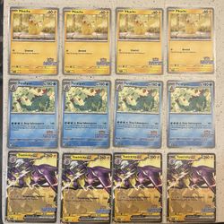 Pokemon Scarlet & Violet Promo Cards Pikachu 214 black star + feraligatr 213