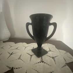 Vintage Black Trophy Vase