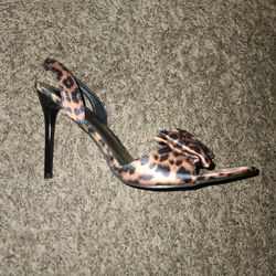 Leopard Print Sling Back Heel