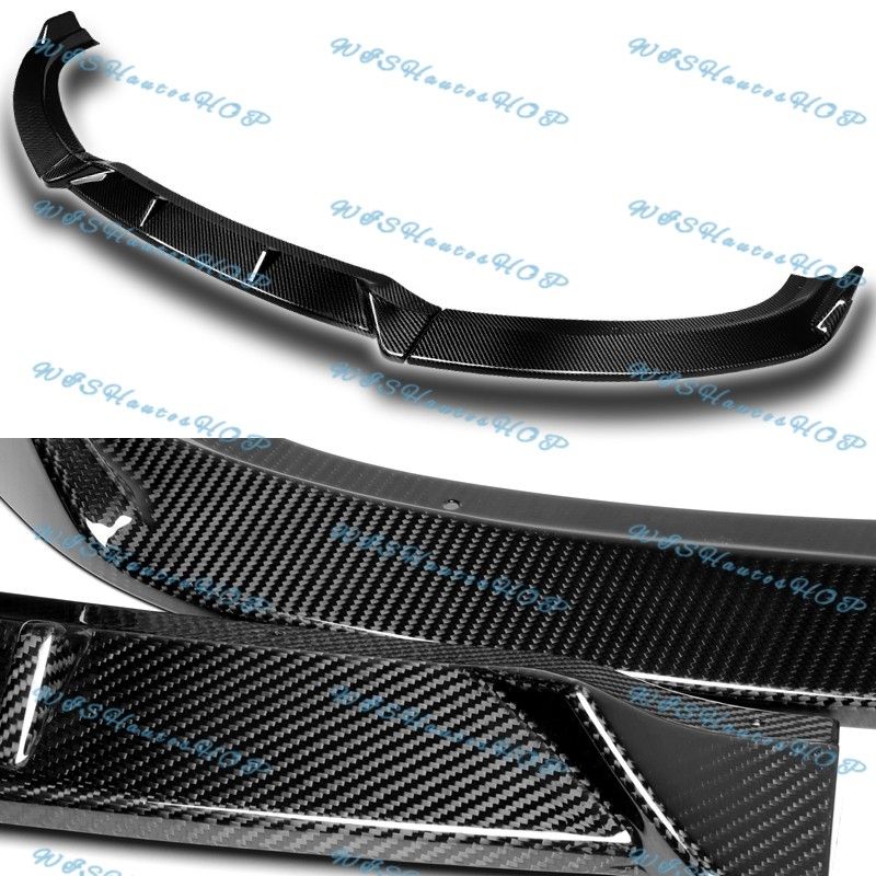 For 2010-2012 Hyundai Genesis Coupe Real Carbon Fiber Front Bumper Spoiler Lip -(2-PU-430-R-RCF