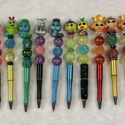 Disney Character Beaded Pens – Cute Handmade Style – $10 Each or Bundle Deal